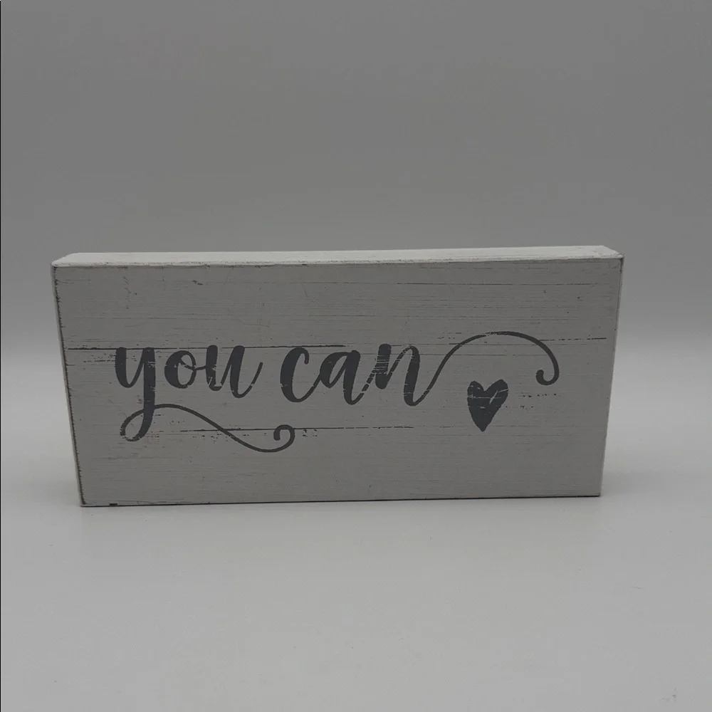 Inspirational Wall Decor‎ Sign YOU CAN 11x5